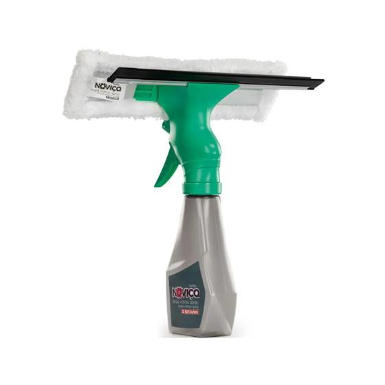 Limpa Vidros Dispenser Noviça 3x1 Rodo,Esponja e Spray Menor preço em Limpa Vidros Dispenser Noviça 3x1 Rodo,Esponja e Spray