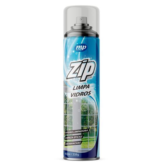 Imagem de Limpa Vidros Sem Manchas Spray Zip Clean 400Ml - My Place