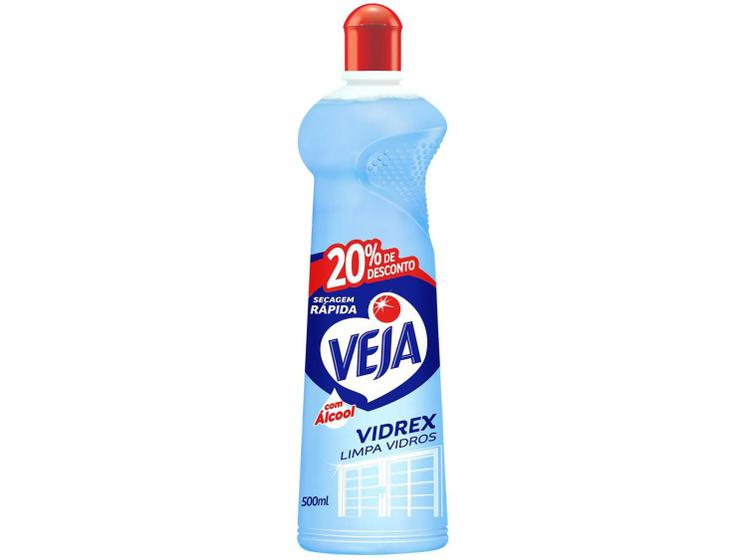 Limpa Vidros Veja Vidrex Tradicional 500ml Menor preço em Limpa Vidros Veja Vidrex Tradicional 500ml