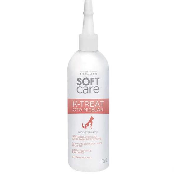 Limpador Auricular Micelar Soft Care K-Treat - 100 Ml Cães e Gatos Imagem de Limpador Auricular Micelar Soft Care K-Treat - 100 Ml Cães e Gatos