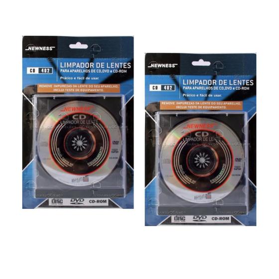 Imagem de Limpador de lentes para aparelhos de cd - dvd e cd-rom 02 und kit