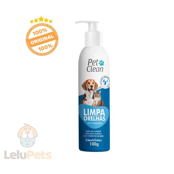 Imagem de Limpador De Orelhas Pet Clean Para Cães E Gatos 100 G