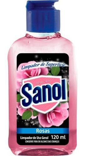 Imagem de Limpador De Superfícies Sanol Rosas 120ml (com Nf)