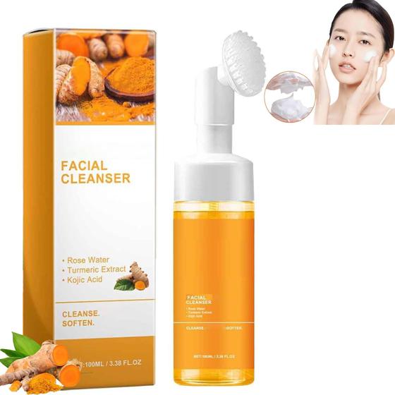 Imagem de Limpador facial Affeeco Turmeric Foaming, 100mL, para toda a pele