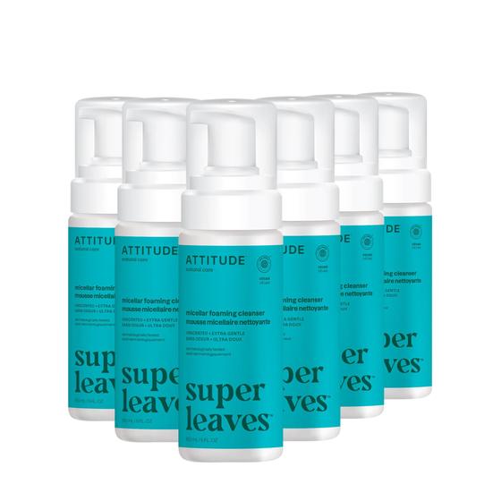 Imagem de Limpador Facial ATTITUDE Micellar Espumante Sem Perfume (6 Unidades de 150mL)