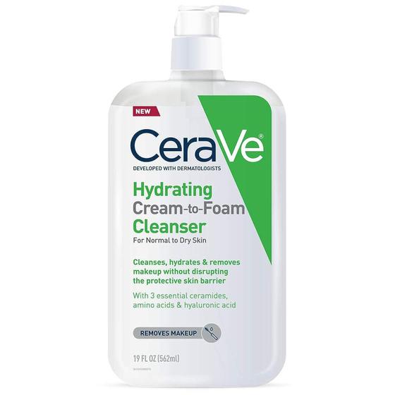 Imagem de Limpador facial CeraVe Hidratante Cream-to-Foam Cleanser