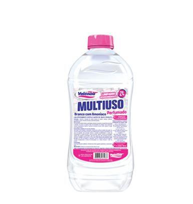Imagem de Limpador Multiuso Branco com Amoníaco Perfumado Limpeza Pesada 2 litros