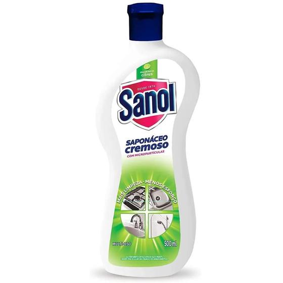 Imagem de Limpador Multiuso Saponaceo Sanol Cremoso Citrus 500Ml