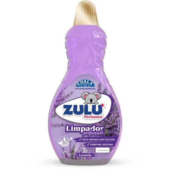 Imagem de Limpador Multiuso Zulu Lavanda 1L - Caixa com 12 Unidades