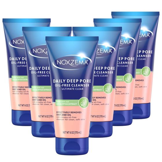 Imagem de Limpador Noxzema Ultimate Clear Daily Deep Pore - 180ml (Pacote com 6)