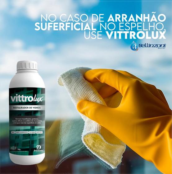 Imagem de Limpador polidor vidros 1 kg Vittrolux remove imperfeições gorduras bellinzoni