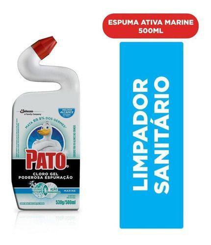Imagem de Limpador Sanitário Pato Cloro Gel Marine 500ml
