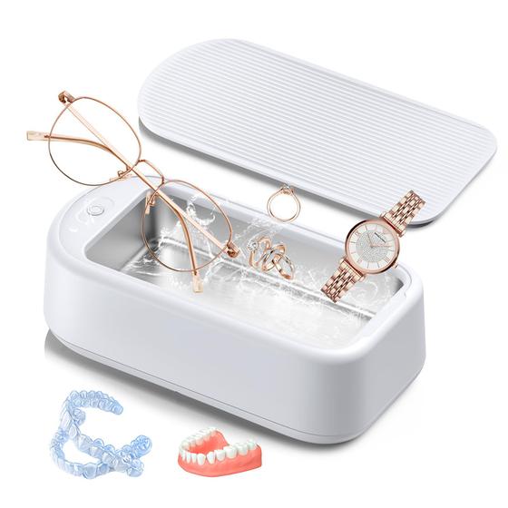 Imagem de Limpador ultrassônico BESEFFIE 640ml para joias, óculos dentais