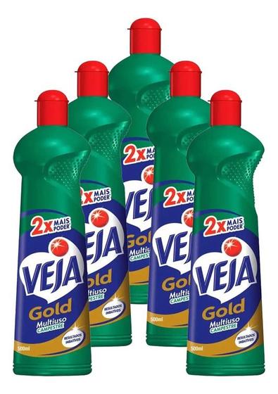 Imagem de Limpador Veja Multi Uso Gold Campestre 500ml Kit 5