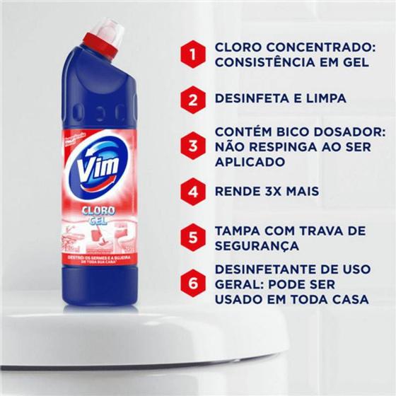 Imagem de Limpador vim clorogel aditiv. floral 700 ml