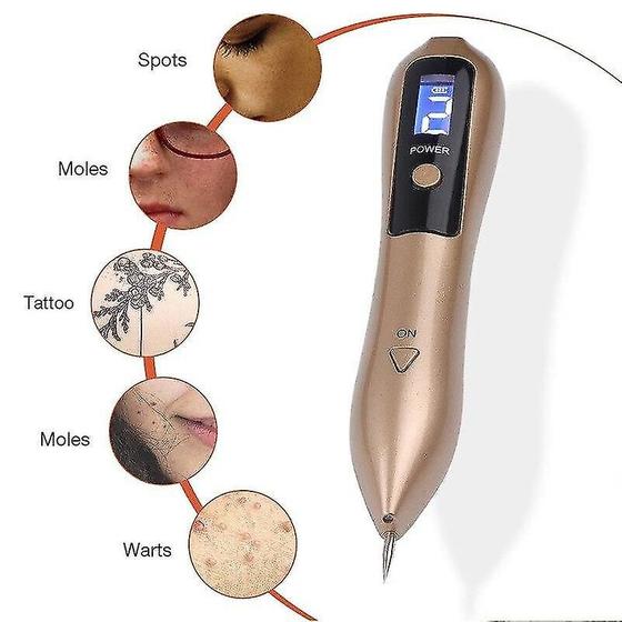 Imagem de Limpadores faciais 9 nível laser caneta de plasma remoção de toupeira removedor de manchas escuras lcd ponto de cuidado da pele usar dispositivos de beleza