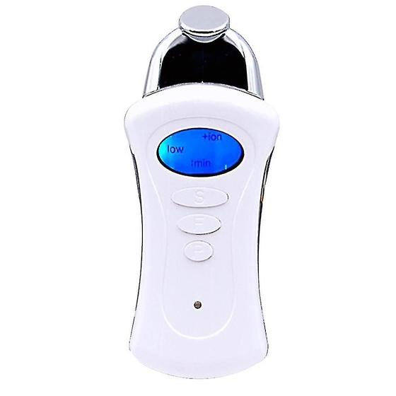 Imagem de Limpadores faciais de mão com ferramenta lcd de 3 cabeças micro dispositivo de spa atual galvânico usb massageador facial cuidados com a pele