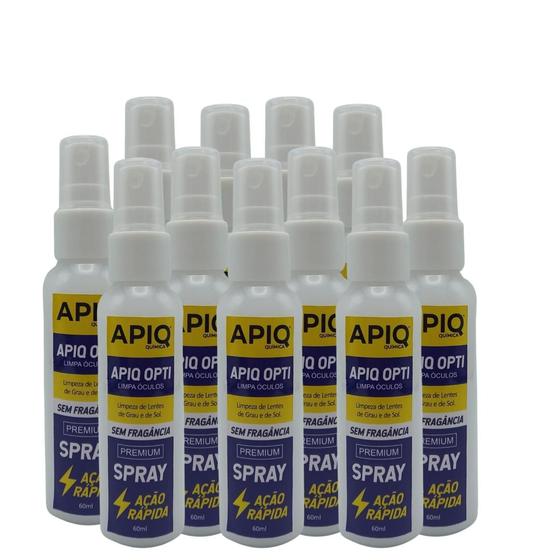 Imagem de Limpar Óculos Grau Sol Lente Spray Câmera fotográfico Projeto De Imagem Kit Com 10 Peças 60ml Branco