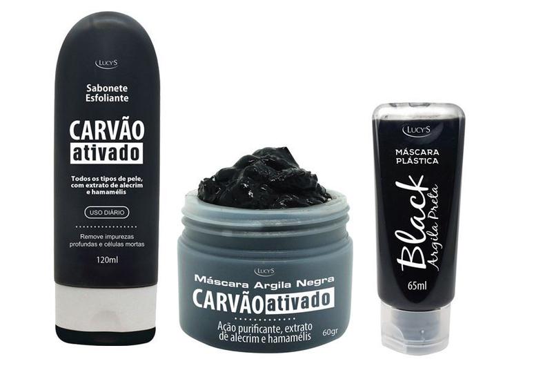 Imagem de Limpeza de Pele Skin Care Carvão Ativado Argila Negra LUCY'S.