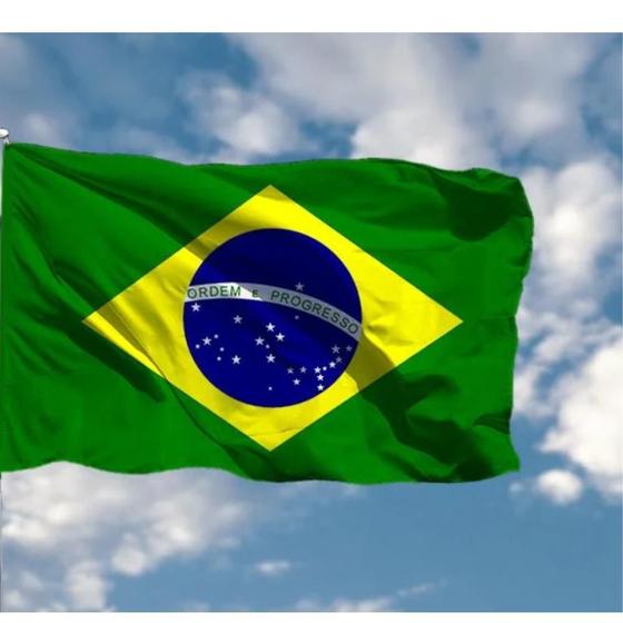 Imagem de Linda Bandeira Brasil Brasileira Grande 1,5 X 0,9 M Hoje