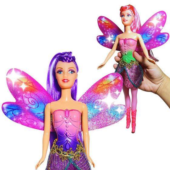 Imagem de Linda Boneca Fada Candy Fairy Com Asas que Batem de Verdade