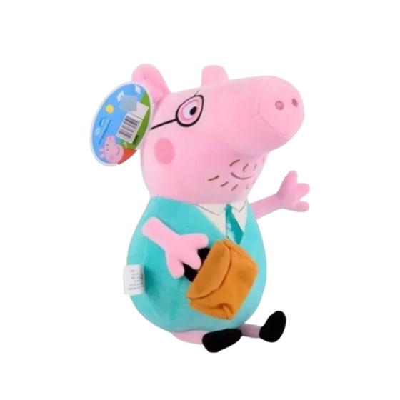 Imagem de Linda Pelúcia Papai Da Peppa E Do George Pig 30 Cm Presente