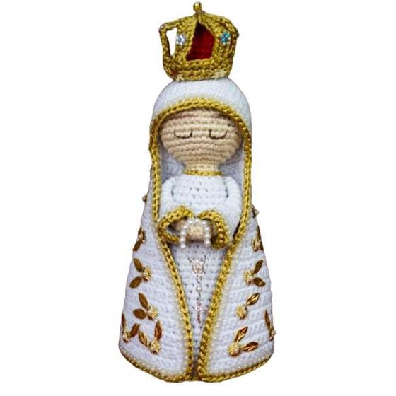 Imagem de Linda santinha nossa senhora de fátima amigurumi em crochê