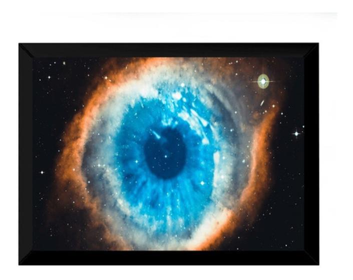 Imagem de Lindo Quadro Decorativo O Olho Do Universo Helix 42x29