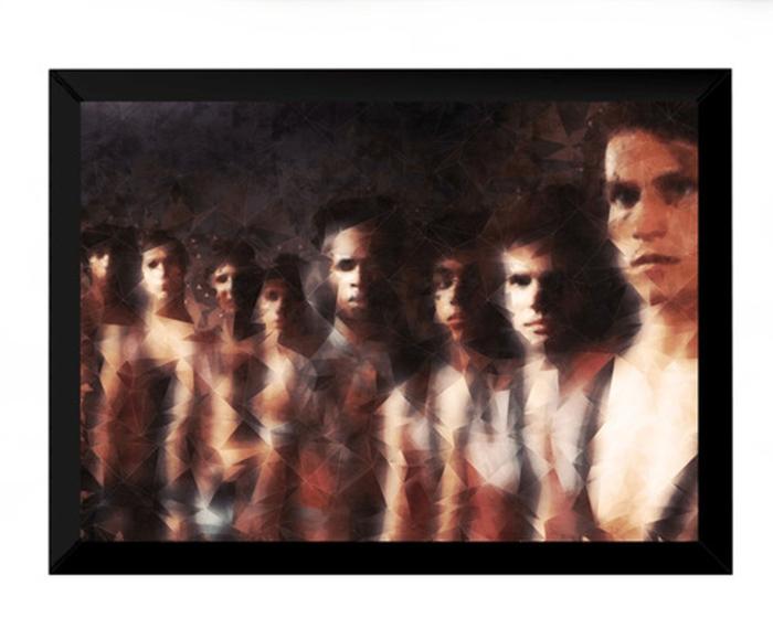 Imagem de Lindo Quadro Estilo Vitral Art Cult The Warriors 42x29cm