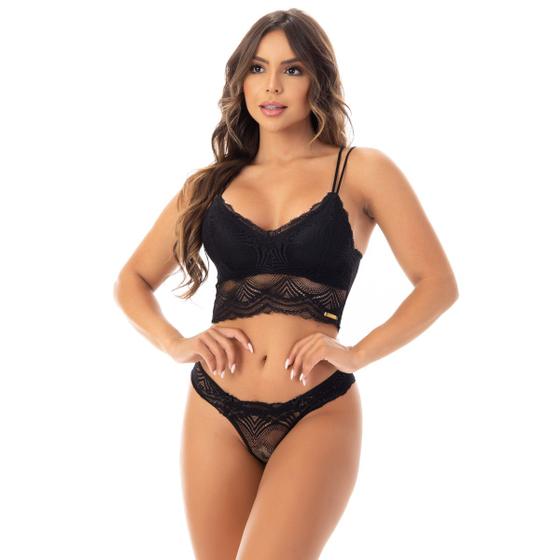 Imagem de Lingerie Sensual Cropped Duas Alças  Talita 4112