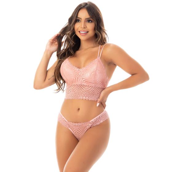 Imagem de Lingerie Sensual Cropped Duas Alças  Talita 4112