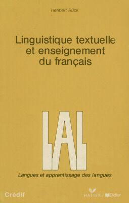 Imagem de LINGUISTIQUE TEXTUELLE ET ENSEIGNEMENT DU FRANCAIS - LAL -  