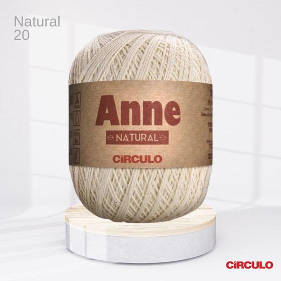 Imagem de Linha Anne 500 Círculo Cor Natural (Cru) 20