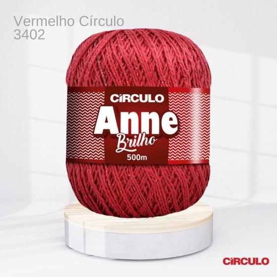 Imagem de Linha Anne Brilho Circulo Cor Vermelho Círculo 3402