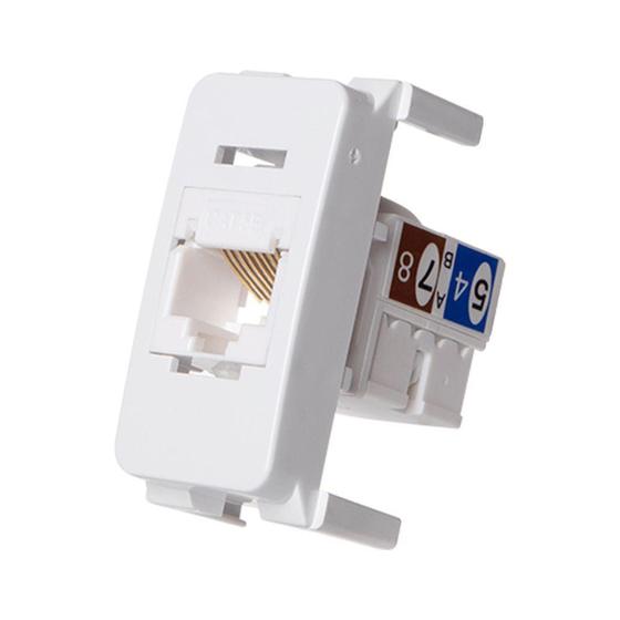 Imagem de Linha B3 Módulo Informática RJ45 Cat5E Branco - MarGirius