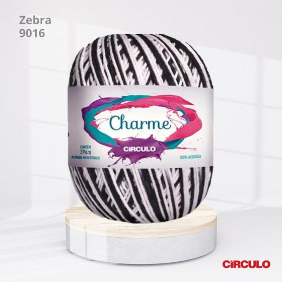 Imagem de Linha Charme Circulo 396mts Cor Zebra 9016