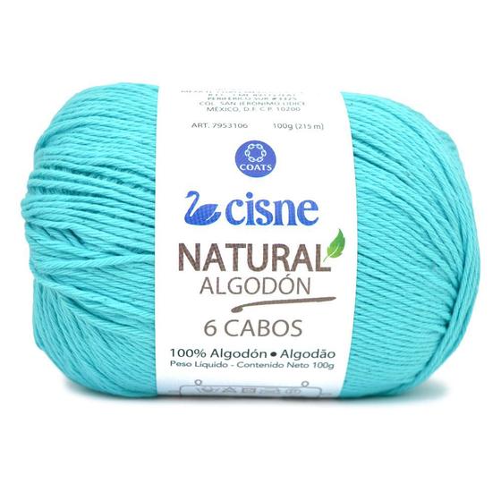 Imagem de Linha Cisne Natural Algodón 6 Cabos 100g