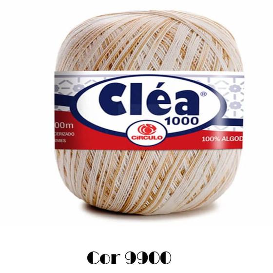Linha Clea 1000 Mesclada Novas - Circulo - 9900 - Linha de Crochê ...