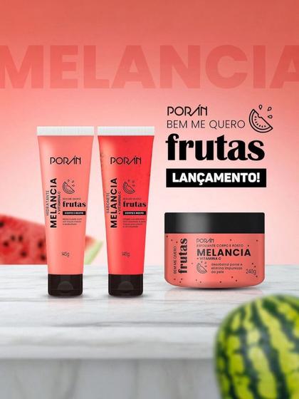 Imagem de Linha Completa Frutas Porán Sabonete+ Hidratante+ Esfoliante Corpo e Rosto