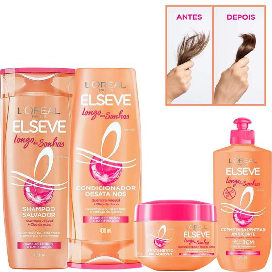 Imagem de Linha Completa Longo Dos Sonhos Elseve Loréal Paris 4 Itens