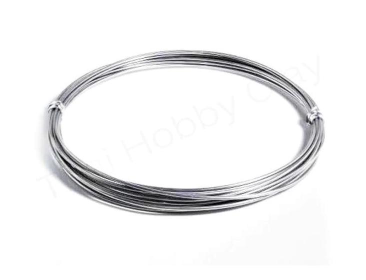 Imagem de Linha de Aço Inox polido brilhante Duro 0,40 mm com 10 Mt