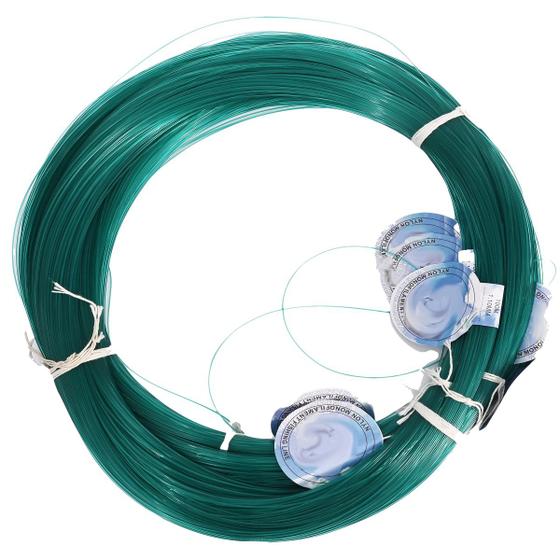 Imagem de Linha de Nylon Meada 1000 Metros Monofilamento Para Pesca Pesada Profissional Azul Branco Verde