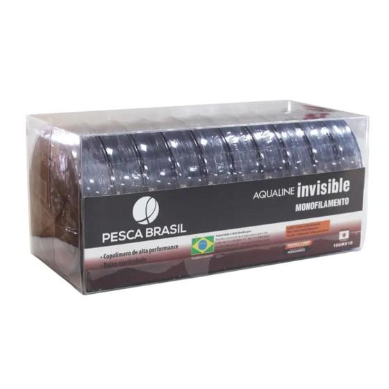 Imagem de Linha De Pesca Aqualine Invisible Pesca Brasil 10 Uni 0,90Mm