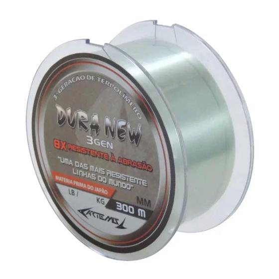 Imagem de Linha De Pesca Artemis Dura New 0,15mm 7lb-3,41kg Monofilamento Carretel C/ 300 Metros Verde