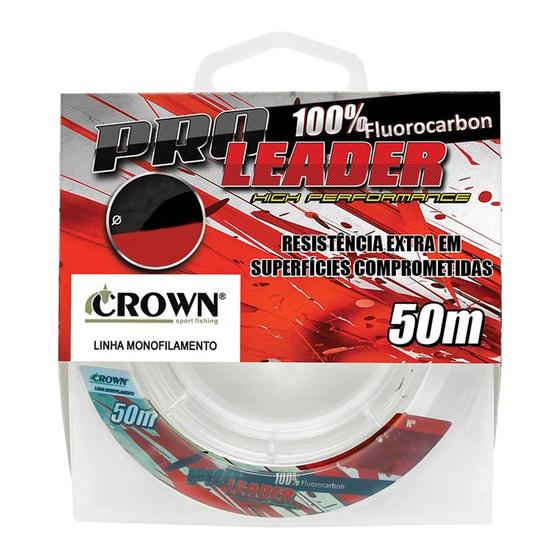 Imagem de Linha de Pesca Crown Pro Leader 0,52mm 38lb 50m