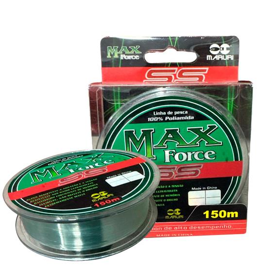 Imagem de Linha de Pesca Maruri Max Force SS Transparente 0,40mm 10,5 kg - 150m