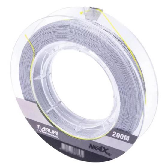 Imagem de Linha De Pesca Maruri NK 4X PE Multifilamento 0,30mm Resistência 39lb 17,7Kg Carretel Com 200 Metros