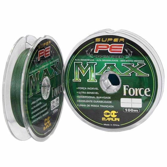 Imagem de Linha De Pesca Multifilamento 100m Max Force 4 Fios 0,20mm 25lb