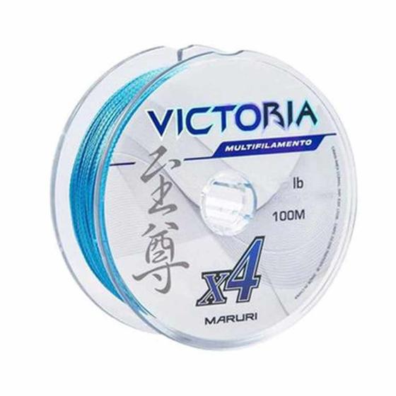 Imagem de Linha de Pesca Multifilamento 4 Fios Victoria Azul 500m 0,55mm 81lb