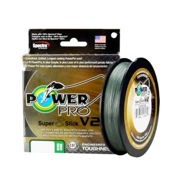 Imagem de Linha De Pesca Multifilamento Power Pro S8 Slick V2 20lb - 9kg - 0,23mm - 135m